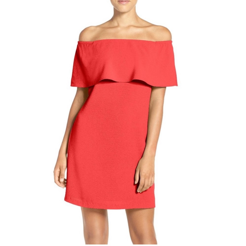 Charles Henry off shoulder dress